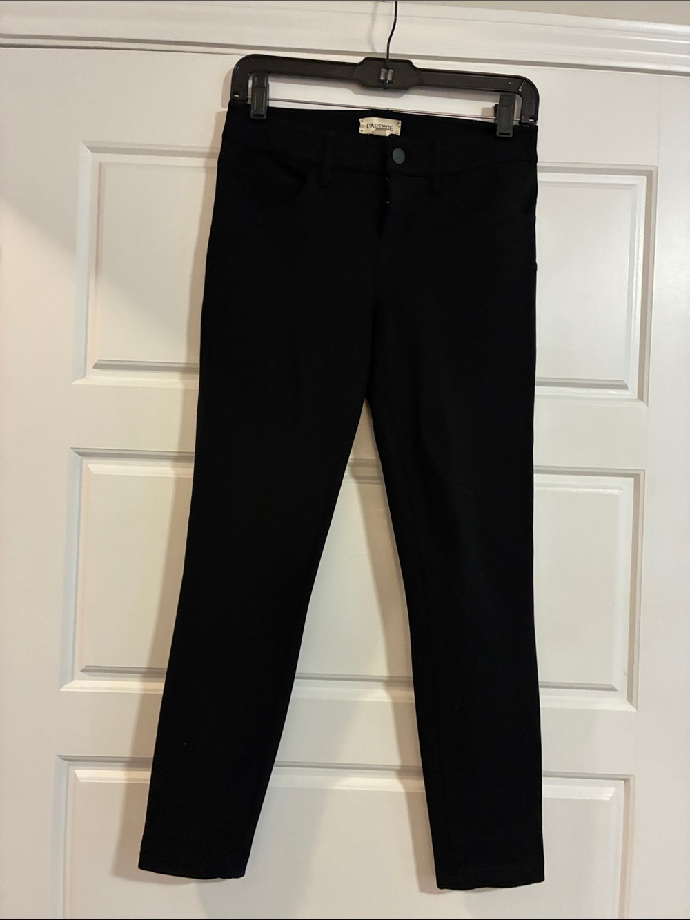 L'AGENCE Black Skinny Ponte Pants